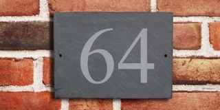 Natural Slate - House Number Sign - 1 or 2 digit