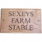 Engraved Oak - Wooden House Sign - 3 row