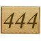 Carved Oak House Number Plaque - up to 3 digit