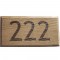 Engraved Oak - House Number Plaque - up to 3 digit