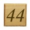 Carved Oak House Number Plaque - 1 or 2 digit